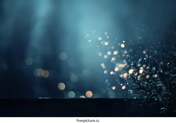Nocturnal Sparkle Bokeh Background