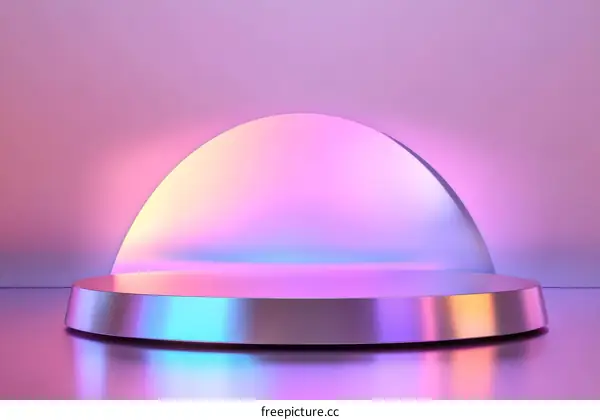 Modern Geometric Abstract Display Podium