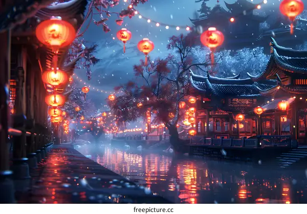 Chinese New Year in Ancient Town