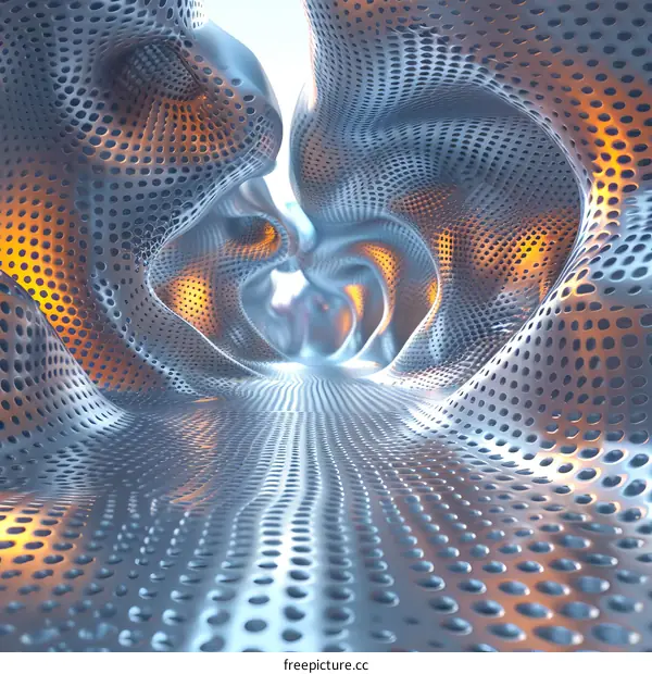3D rendering of a parametric tunnel