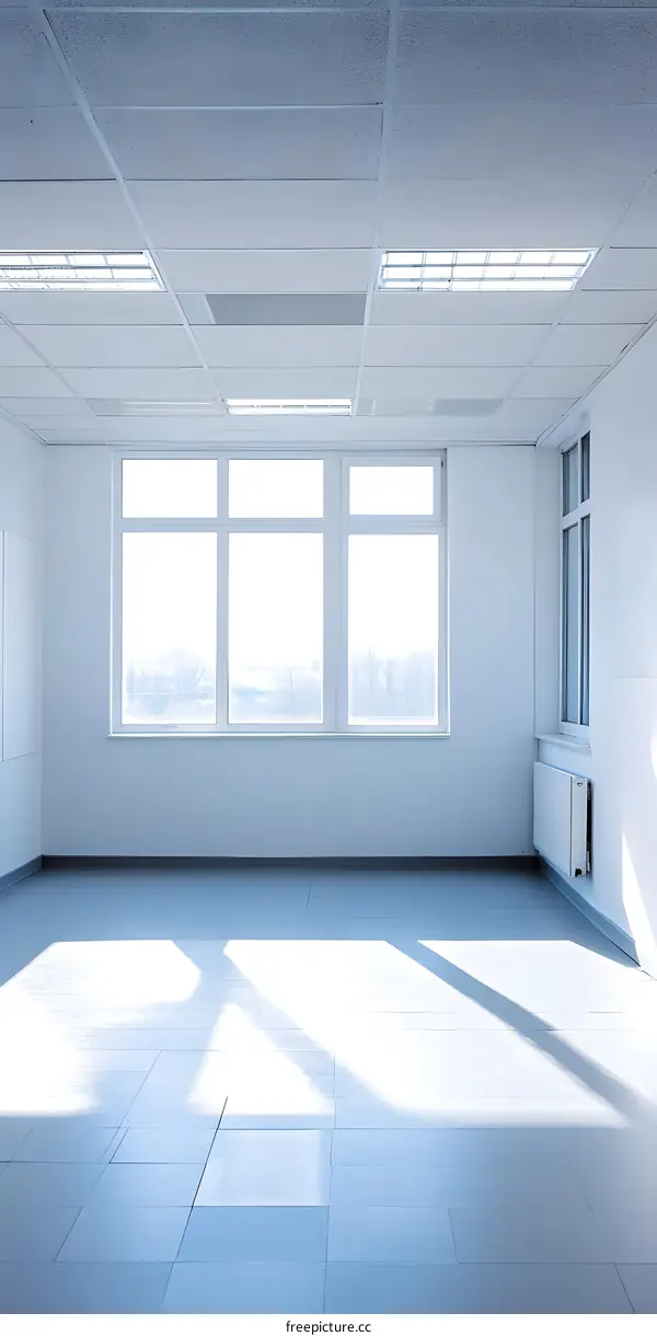 Empty Office Space with Large Windows