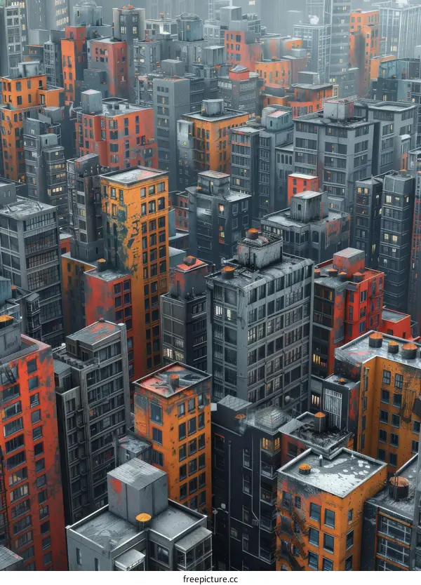 Cityscape with Tall Buildings