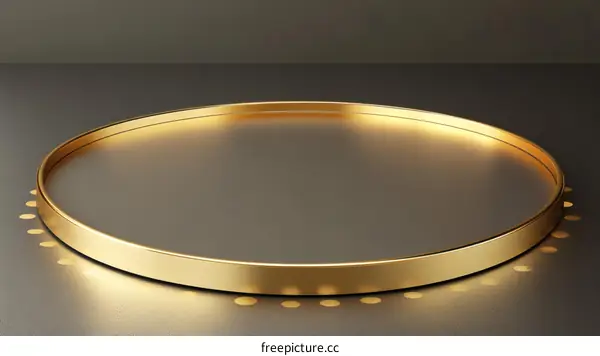 Gold Circle Stage for Product Presentation