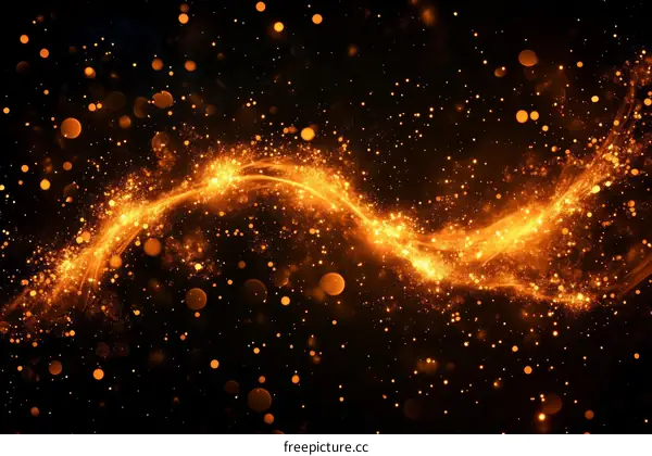 Abstract Golden Sparkle Background Design