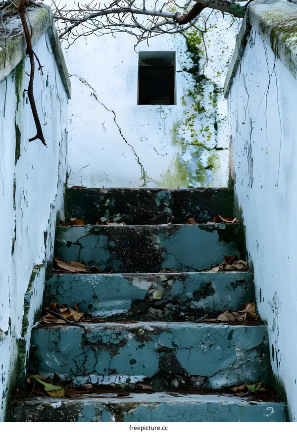 Worn and Weathered Steps Leading to Nowhere
