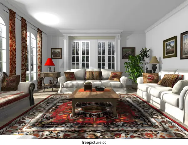 Classic Living Room Interior