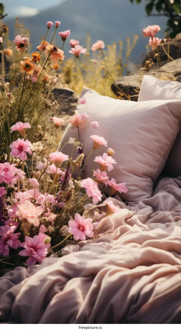 Pillows and Flowers