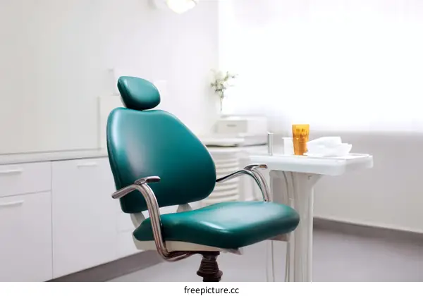 Modern Dental Chair in a Clean Clinic