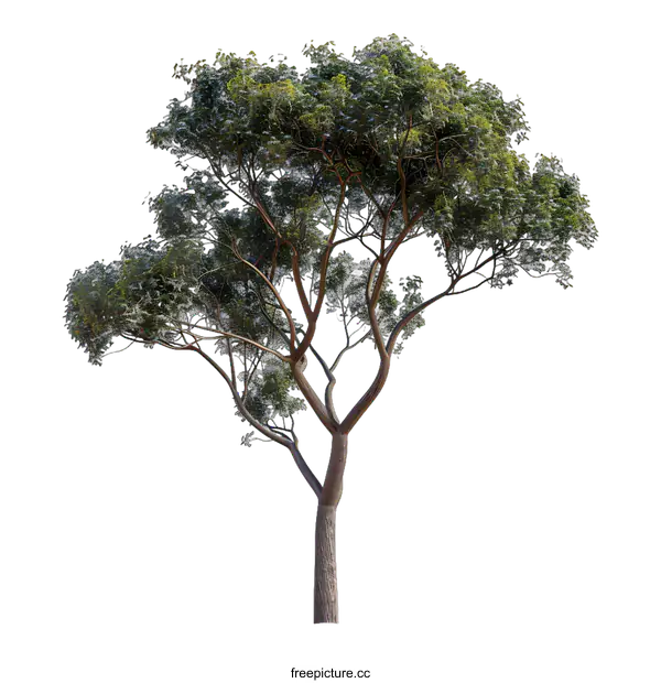 [Transparent Background PNG]Green Tree Isolated on White Background