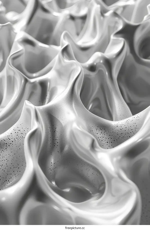 Black and white abstract painting