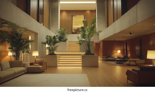 Modern Multi-level Interior Design with Natural Light