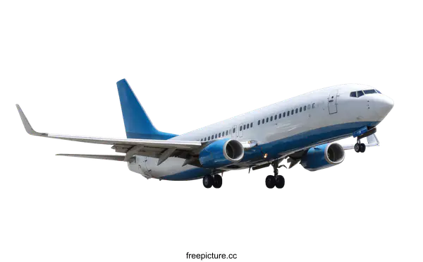 [Transparent Background PNG]Commercial Airplane in Flight Taking Off