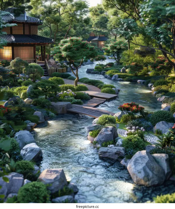 Tranquil Japanese Garden: Zen-Inspired Design and Serenity