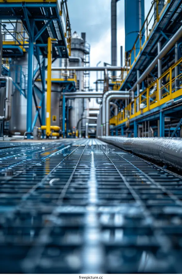 Pipes and Valves in Industrial Environment