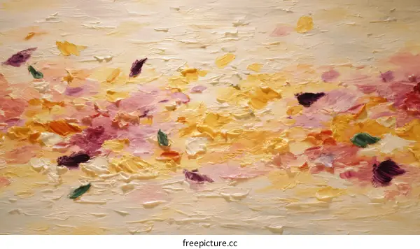 Abstract Impressionistic Floral Painting