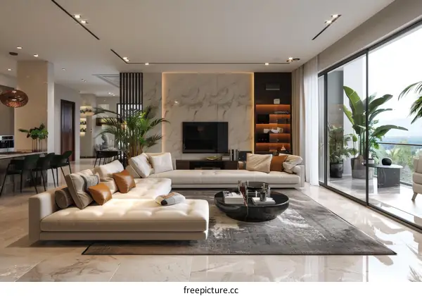 Modern Minimalist Living Room Interior Design