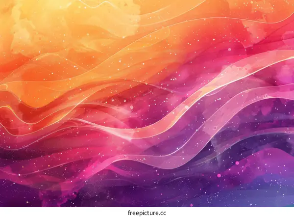 Dynamic Abstract Watercolors in Fluid Dance