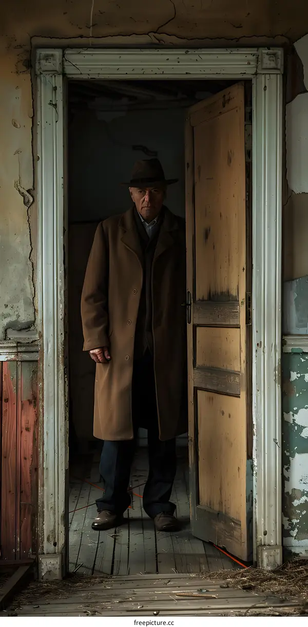 A man standing in a doorway