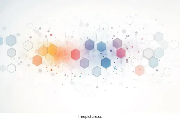 Abstract Geometric Hexagon Background Design