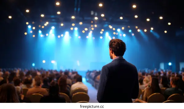 Large Conference Audience Watching Speaker