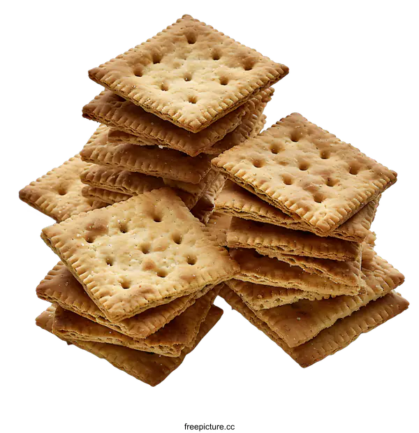 [Transparent Background PNG]A stack of crackers