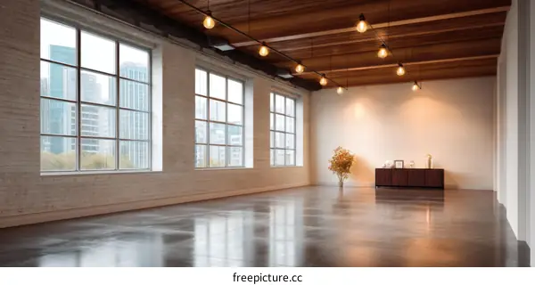 Spacious Industrial Loft Space with City Views