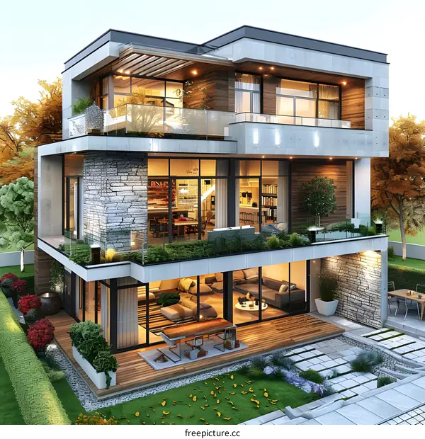 A modern villa