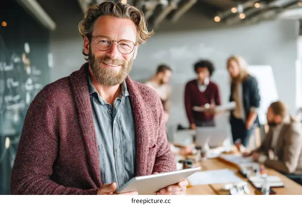Business Meeting In Modern Office