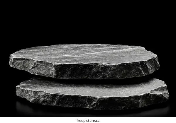 Dark Gray Stone Platform Display