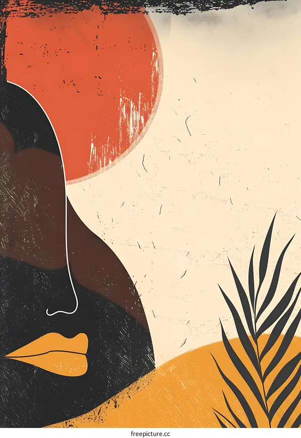 Abstract Art with Orange and Yellow Colors