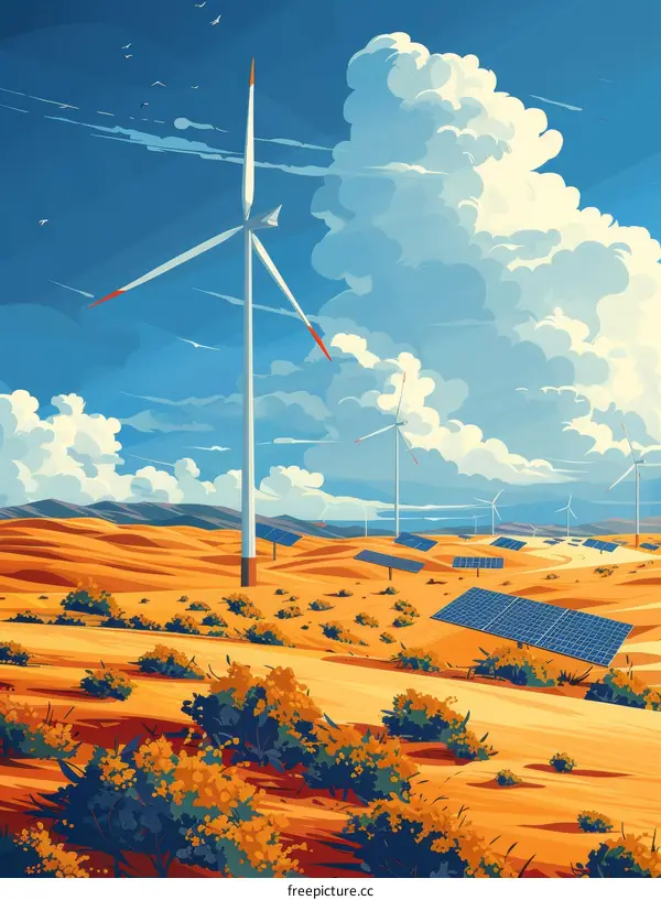 Renewable Energy in Desert for Sustainability