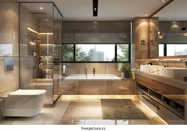 Modern Luxurious Bathroom Interior Design