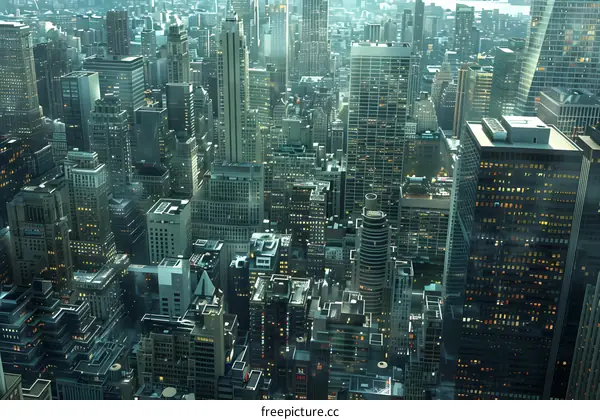 New York City Manhattan skyscrapers