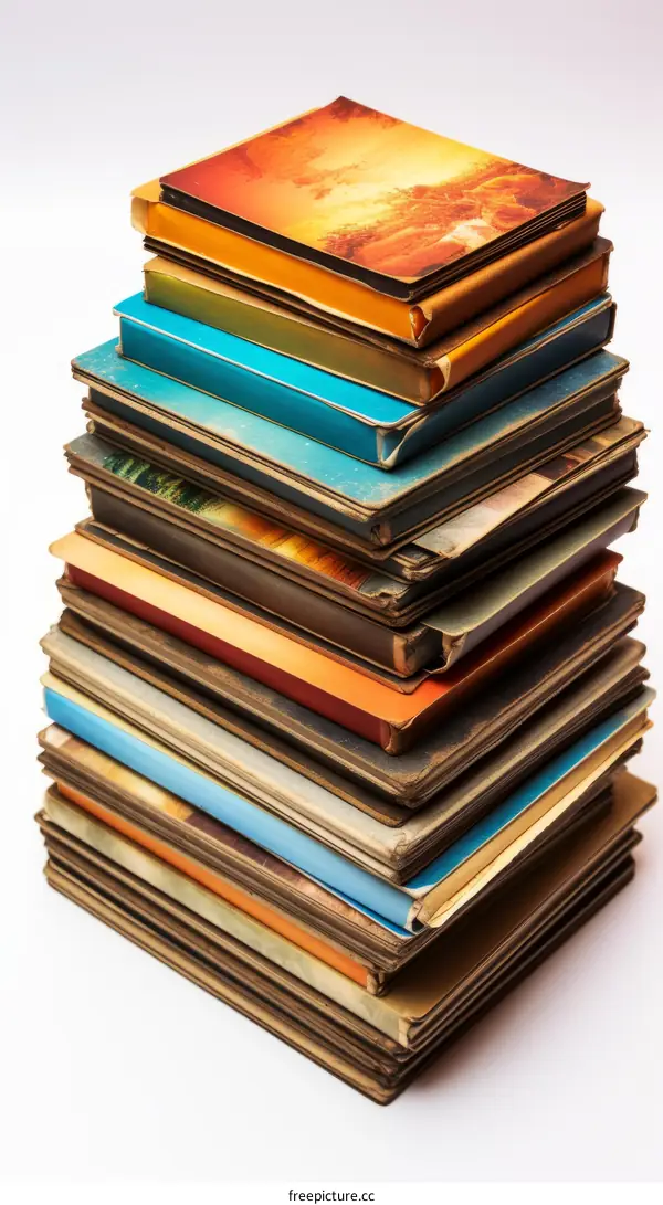 Vintage Photo Albums Stacked
