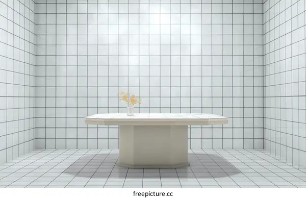 Minimalist Modern Room Interior Design with Table