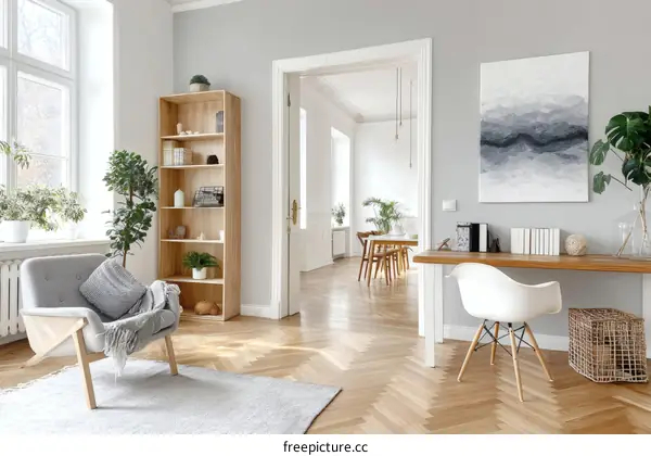 Modern Scandinavian Living Room Interior Design