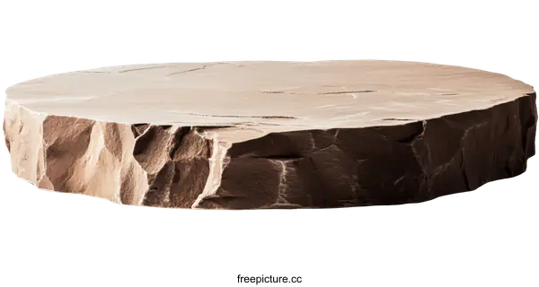 [Transparent Background PNG]Rough Stone Round Platter