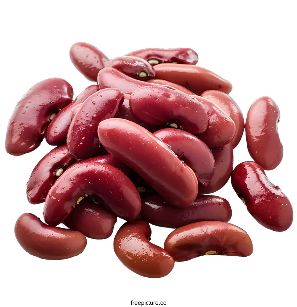 [Transparent Background PNG]Red kidney beans on white background