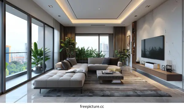 Modern Minimalist Living Room Interior Design