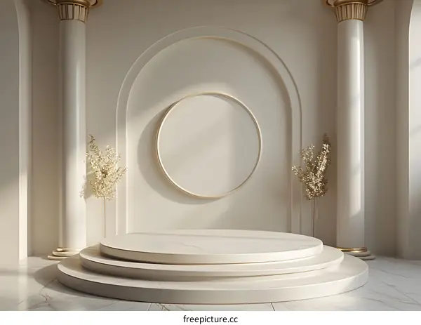 Simple geometric column background