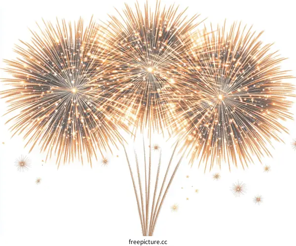 Celebratory Fireworks Display Illustration