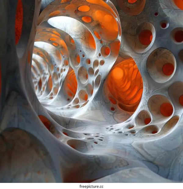 Glowing Organic Structure