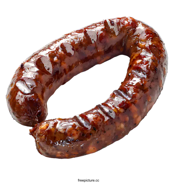 [Transparent Background PNG]A large ring of sausage