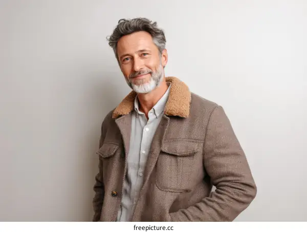 Portrait of a Smiling Senior Caucasian Man