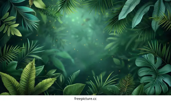 Lush Green Rainforest Landscape
