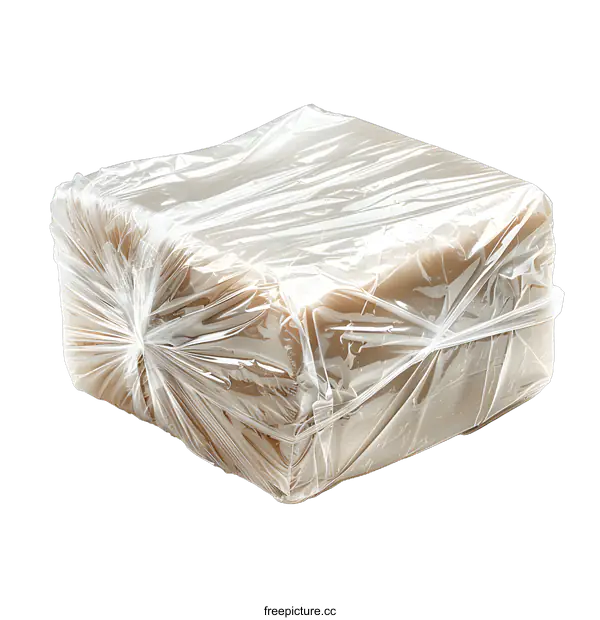 [Transparent Background PNG]A large block of white modeling clay