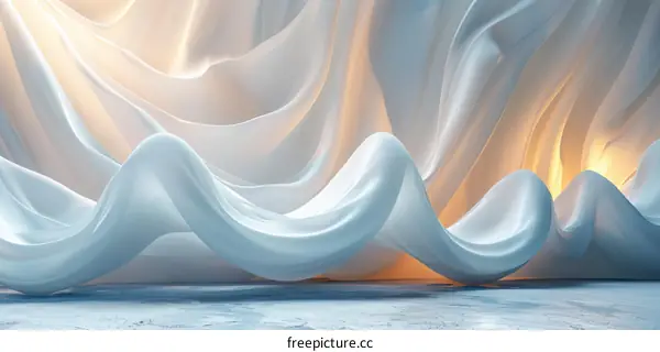 Abstract Flowing Fabric Design