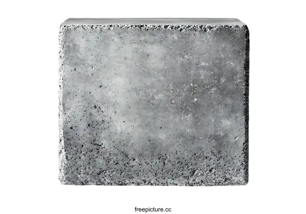 [Transparent Background PNG]Modern Concrete Block Cube Decorative Object