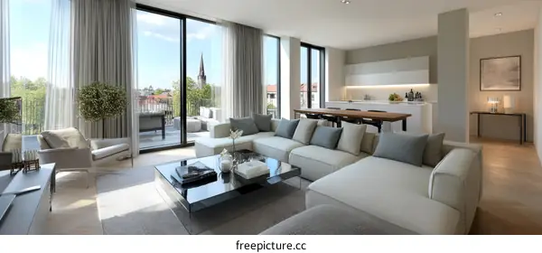 Modern Apartment Living Room Interior Design