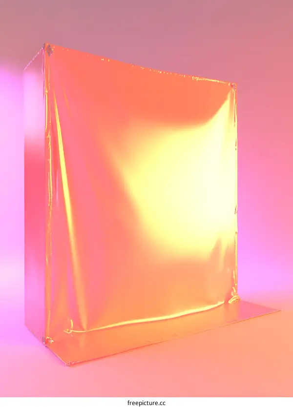 Abstract Pink and Yellow 3D Render Background